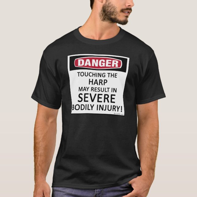 T-shirt Harpe de danger (Devant)