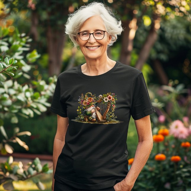 T-shirt Harpe Jouer Jardin Gnome (Créateur téléchargé)