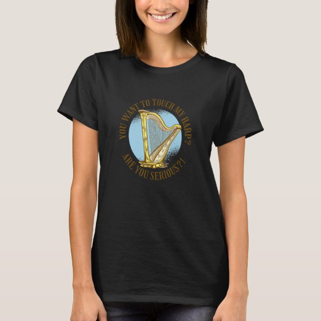 T-shirt Harpe musique instrument (Devant)
