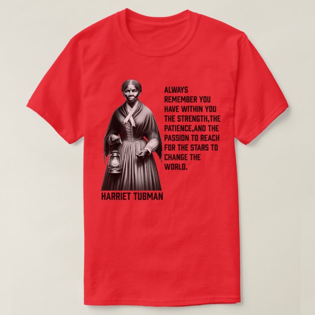T-shirt Harriet Tubman change le monde 1 (Design devant)