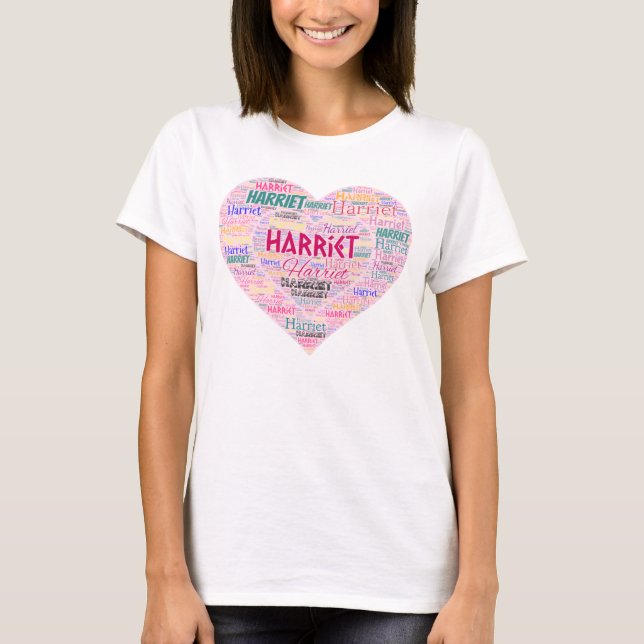 T-shirt Harriet Wordcloud (Devant)