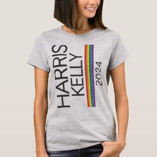 T-shirt Harris Kelly 2024 drapeau de la Fierté arc-en-ciel