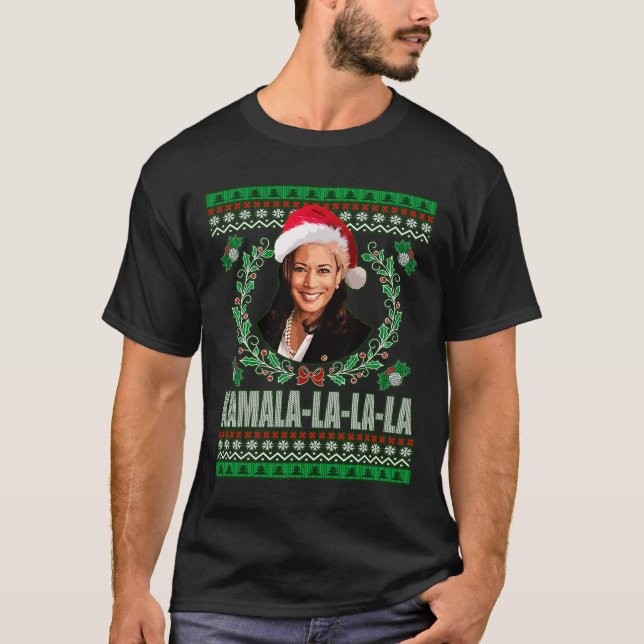 T-shirt Harris Shirt Kamala La La La Women's Ugly Christma (Devant)