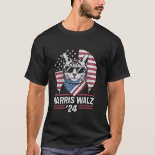 T-shirt Harris Waltz 2024 Cat Lady Kamala Harris Tim Walz