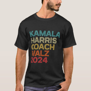 T-shirt Harris Waltz 2024 Kamala Harris Coach W 2024 Retro