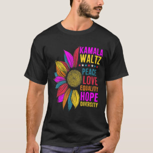 T-shirt Harris Waltz Peace Love Equality Hope Diversity