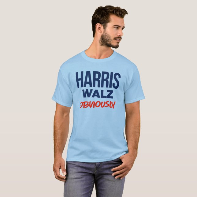 T-shirt Harris Walz Évidemment (Devant entier)