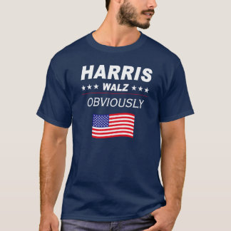 T-shirt Harris Walz Évidemment élection 2024