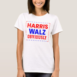 T-shirt Harris Walz évidemment Kamala Harris pour le prési