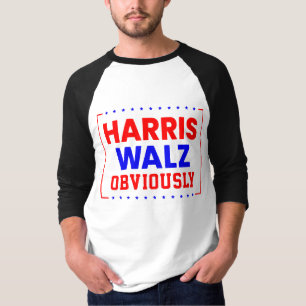 T-shirt Harris Walz évidemment Kamala Harris pour le prési