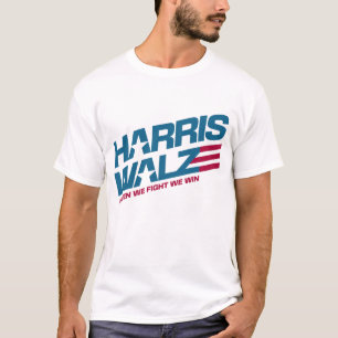 T-shirt Harris Walz : Quand nous combattons, nous gagnons 