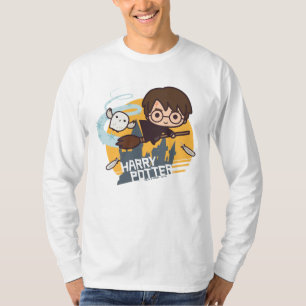 T-shirt Harry et Hedwig en dessin animé volant devant Poud
