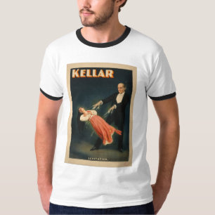 T-shirt Harry Kellar exécute la magie de la lévitation