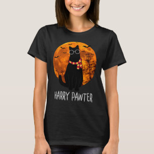 T-shirt Harry Pawter Witch Chat noir Halloween Film drôle