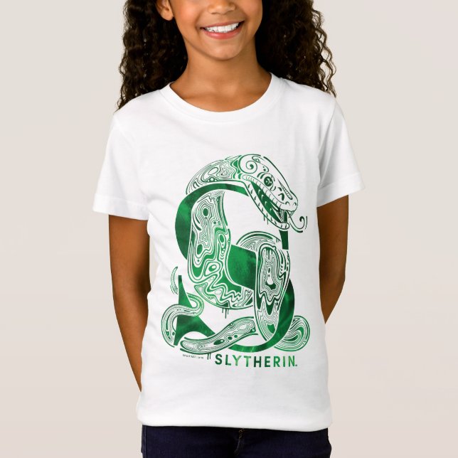 T-Shirt Harry Potter | Aguamenti SLYTHERIN™ Graphique (Devant)