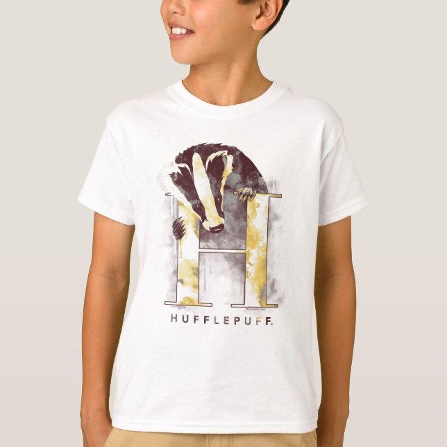 T-shirt Harry Potter | Aquarelle Badger HUFFLEPUFF™ (Devant)