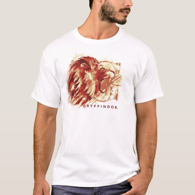 T-shirt Harry Potter | Aquarelle Lion GRYFFINDOR™ (Devant)