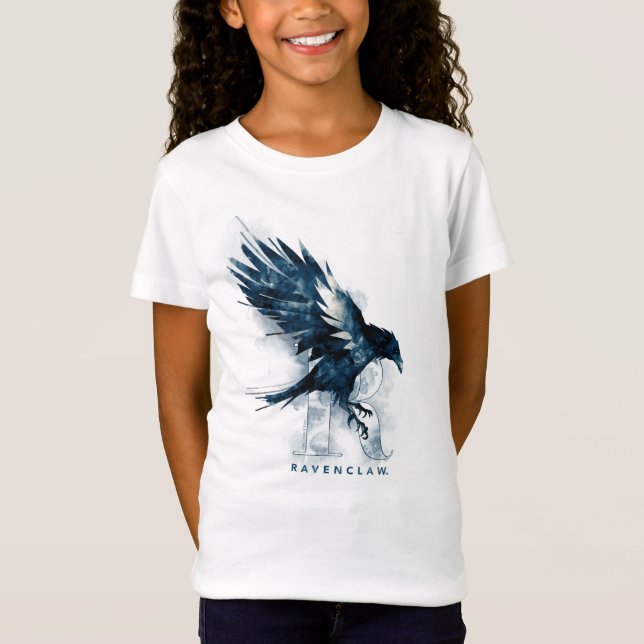 T-Shirt Harry Potter | Aquarelle RAVENCLAW™ Raven (Devant)