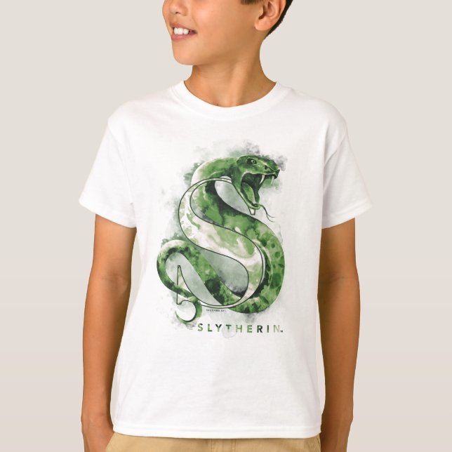 T-shirt Harry Potter | Aquarelle SLYTHERIN™ (Devant)