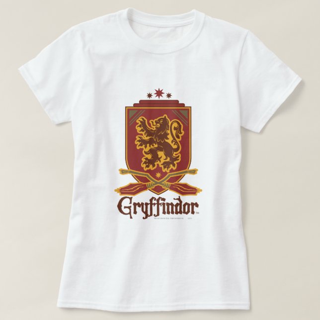 T-shirt Harry Potter | Badge Gryffindor QUIDDITCH™ (Design devant)