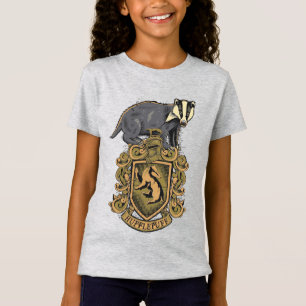 T-Shirt Harry Potter   Blason de Poufsouffle avec Blaireau