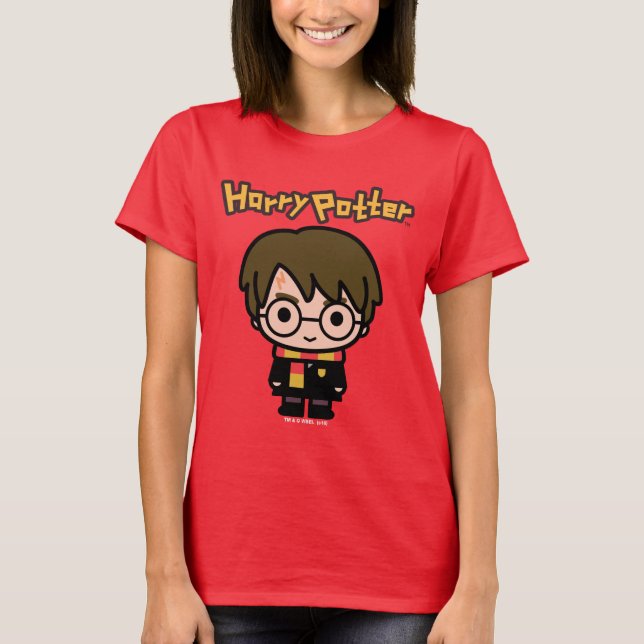 T-shirt Harry Potter Cartoon Caractère Art (Devant)