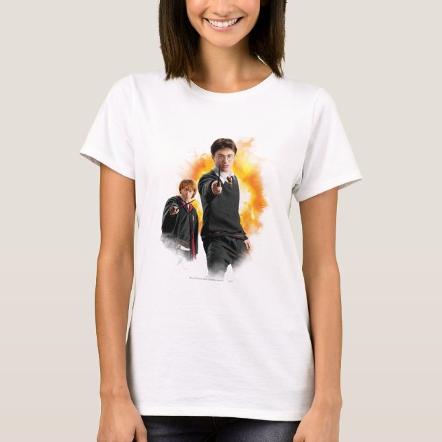 T-shirt Harry Potter et Ron Weasty (Devant)