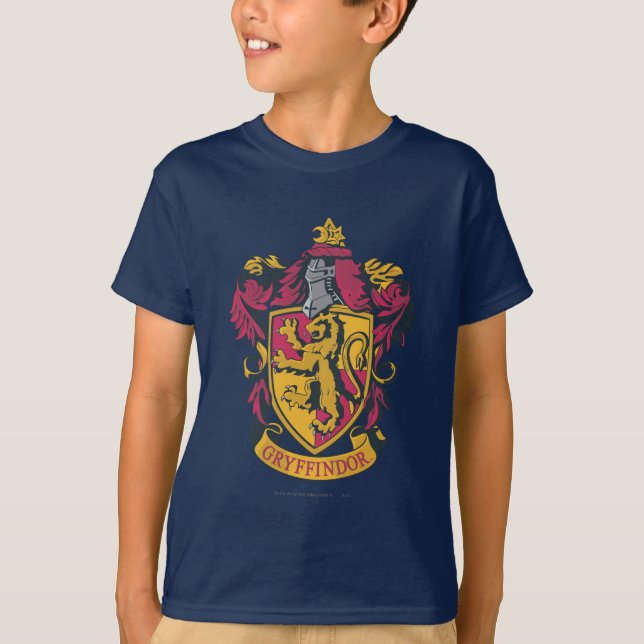 T-shirt Harry Potter| Gryffindor Crest Gold et Red (Devant)