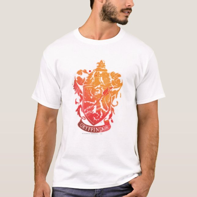 T-shirt Harry Potter | Gryffindor Crest - Splissé (Devant)