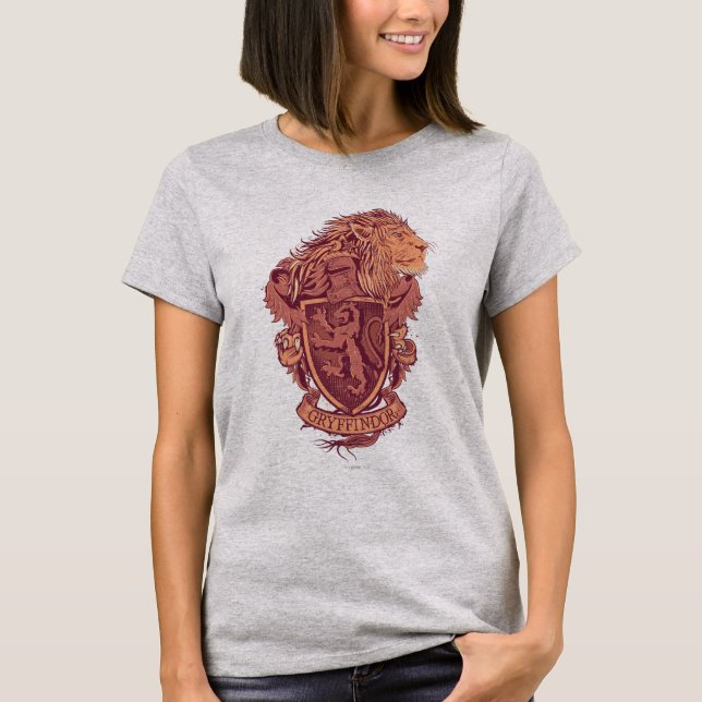 T-shirt Harry Potter | Gryffindor Lion Crest (Devant)