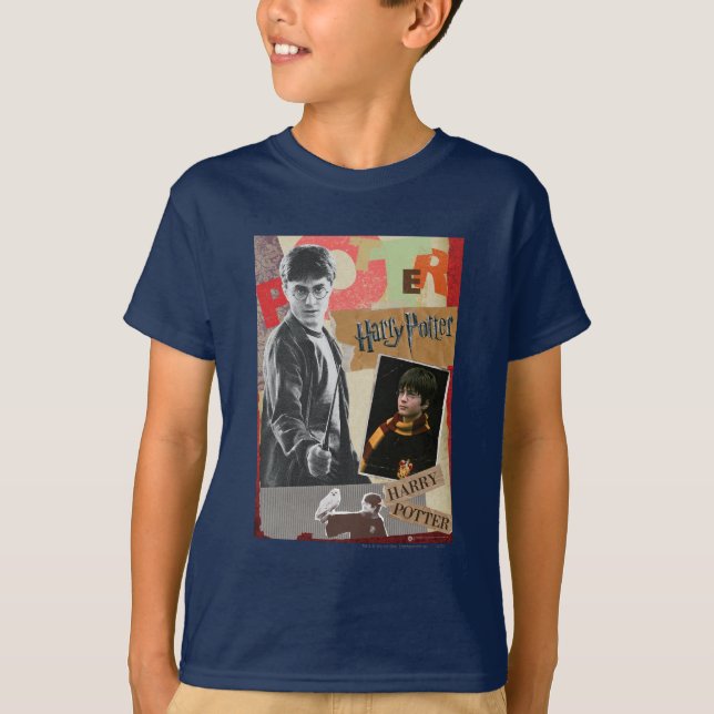 T-shirt Harry Potter hier et aujourd'hui (Devant)