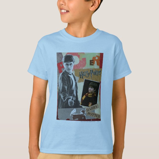 T-shirt Harry Potter hier et aujourd'hui (Devant)