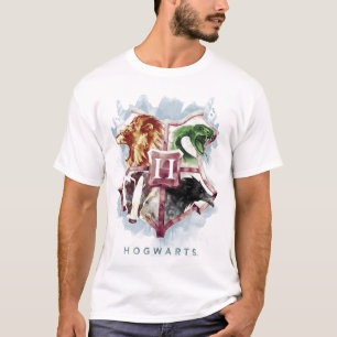 T-shirt Harry Potter   HOGWARTS™ Crest Aquarelle