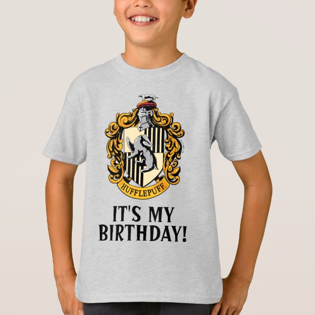 T-shirt Harry Potter | Hufflepuff - C'est mon anniversaire (Devant)