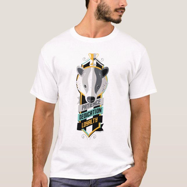 T-shirt Harry Potter | HUFFLEPUFF™ House Traits Sigil (Devant)
