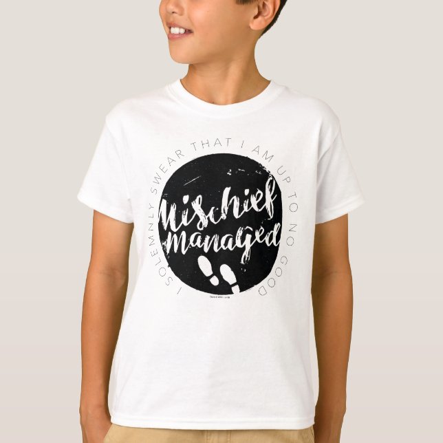 T-shirt Harry Potter | Marauder's Map Charms Typographie (Devant)