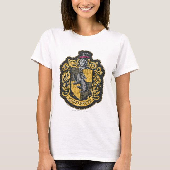 T-shirt Harry Potter | Patch de blason de Poufsouffle (Devant)