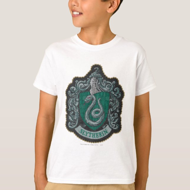 T-shirt Harry Potter| Retro Mighty Slytherin Crest (Devant)