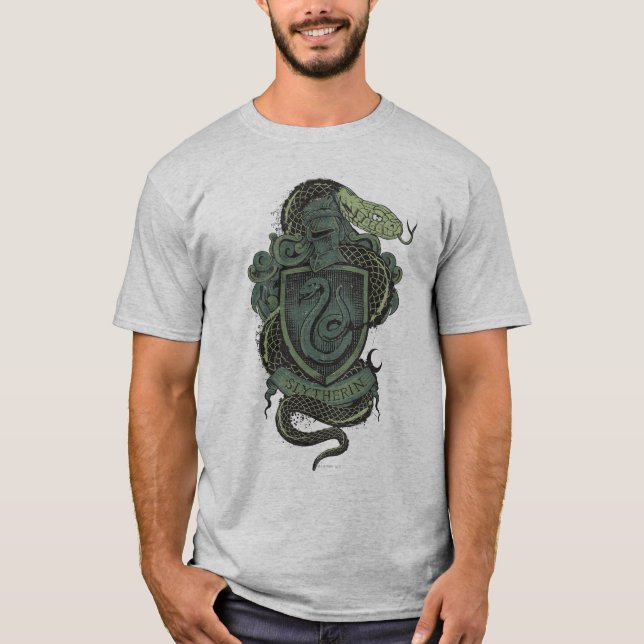 T-shirt Harry Potter | Slytherin Crest (Devant)