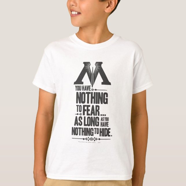 T-shirt Harry Potter Spell | Ministère de la propagande ma (Devant)