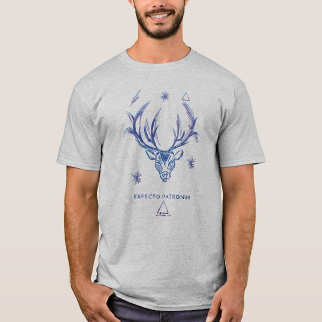 T-shirt Harry Potter Spell | PATRONUM™Esquisse de stade (Devant)