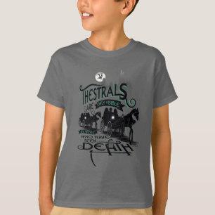 T-shirt Harry Potter   Typographie de Thestrals Graphique