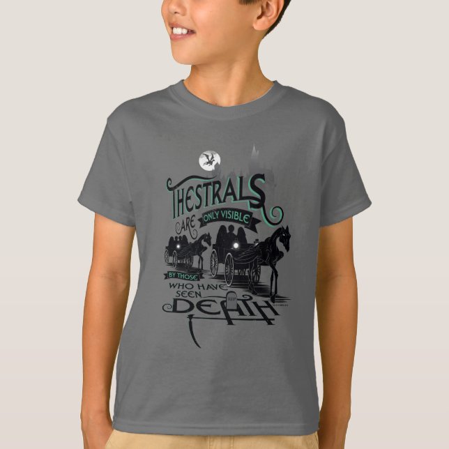 T-shirt Harry Potter | Typographie de Thestrals Graphique (Devant)
