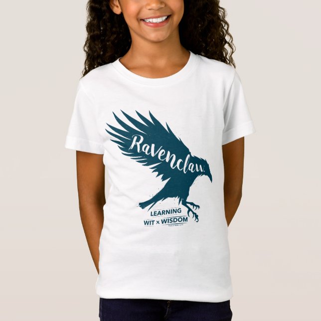 T-Shirt Harry Potter | Typographie Silhouette RAVENCLAW™ (Devant)