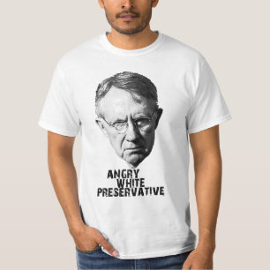 T-shirt Harry Reid : Agent de conservation blanc fâché