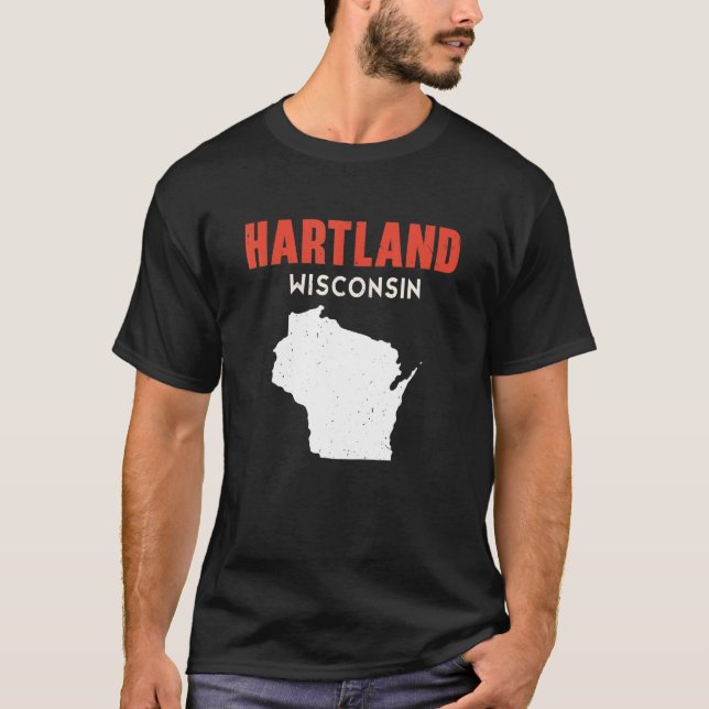 T-shirt Hartland USA State America Travel Montanan Helena (Devant)