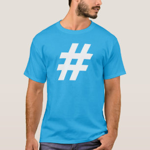 T-shirt Hashtag Design # Symbole