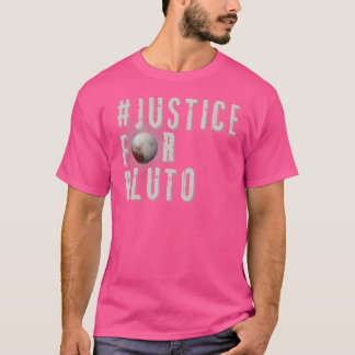 T-shirt Hashtag Justice For Pluto Funny Space Astronomy Sc