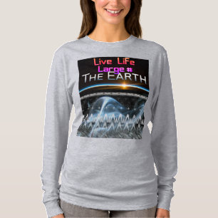 T-shirt Hashtag La Terre Vit La Vie Grande