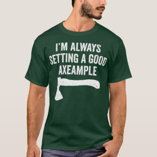 T-shirt Hatchet amusant Axes de projection Définir un bon 